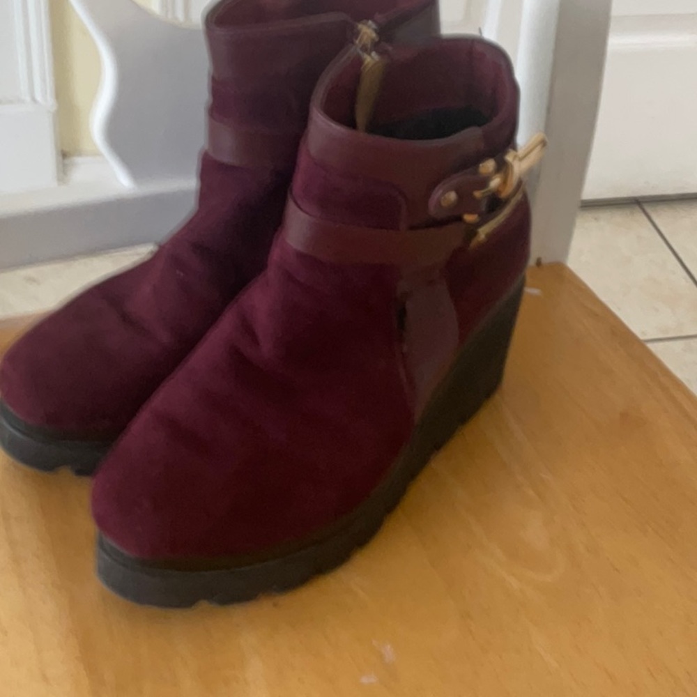 DiorWomen's Burgundy Ankle Boots - Picture 8 of 12